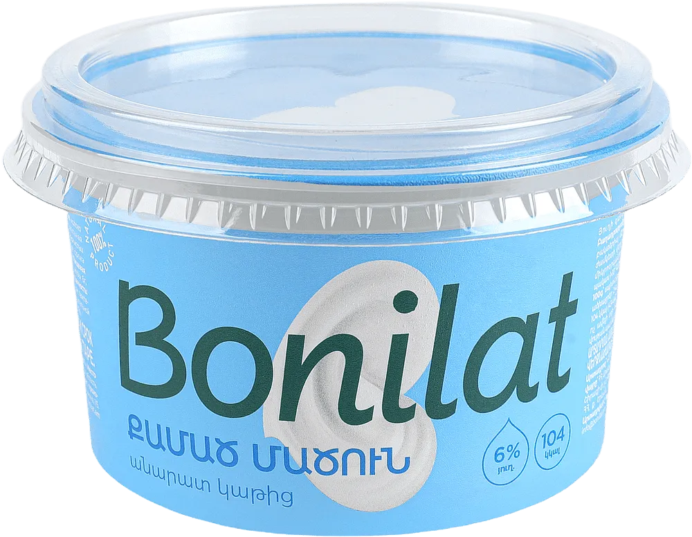 Strained matsoun "Bonilat" 400g, richness: 6%