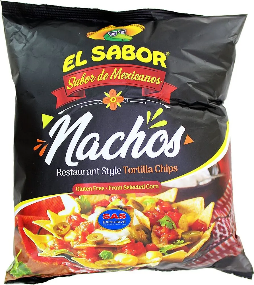 Salty chips "EL Sabor Big Nacho" 200g 