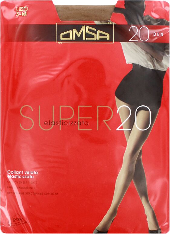 Զուգագուլպա  «Omsa Super»  20DEN Lido   3 M 