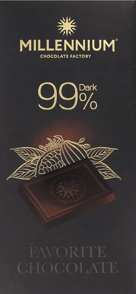 Bitter chocolate bar "Millennium" 100g
