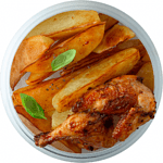 Картофель и жареный цыпленок 1/2 "Тнакан" 350г
