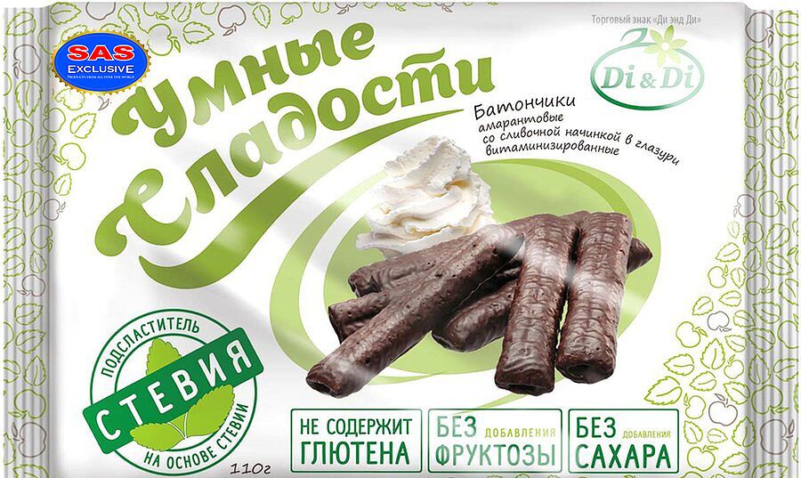Շոկոլադե բատոն "Di&Di Умные сладости" 110գ