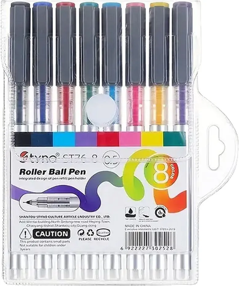 Colour pens "Tyno" 8 pcs
