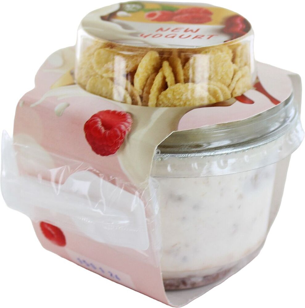 Yoghurt with raspberry jam "New Dairy" 200g
