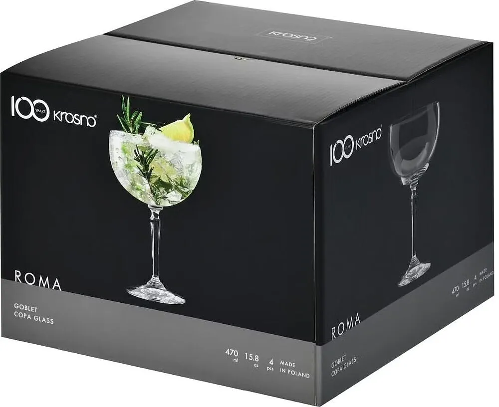 Glass "Krosno" 4pcs
