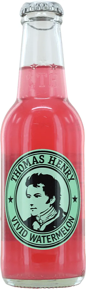 Refreshing carbonated drink with watermelon & pomegranate flavor "Thomas Henry" 200ml