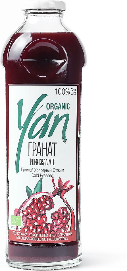 Juice "Yan Organic" 930ml Pomegranate