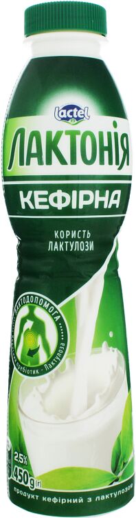 Kefir "Lactel Лактония" 450g, richness: 2.5% 