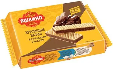 Wafer with chocolate filling "Yashkino" 180g