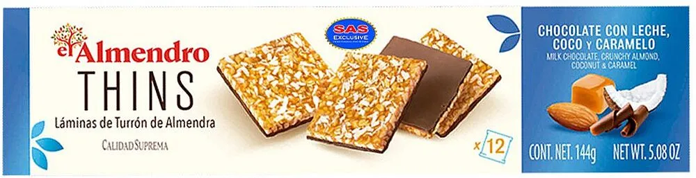 Turron with caramel & coconut "El Almendro" 144g