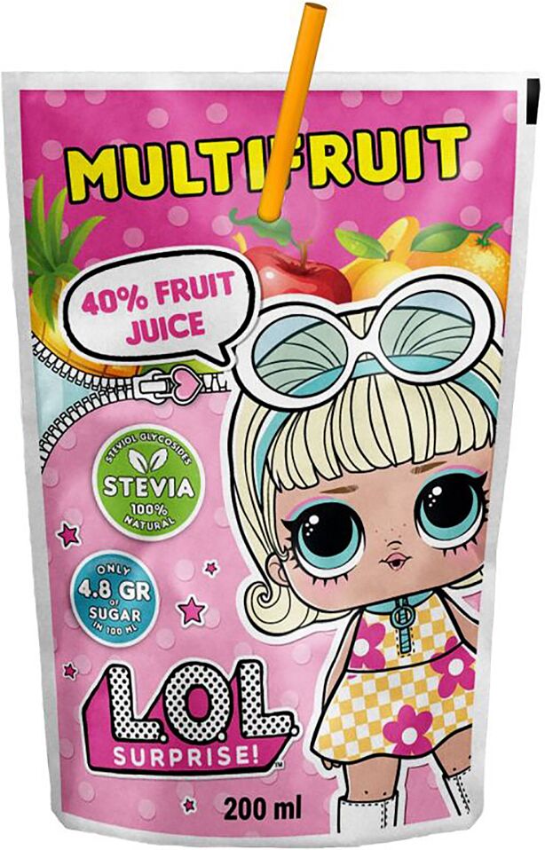 Juice "Lol Surprise" 200ml Multifruit