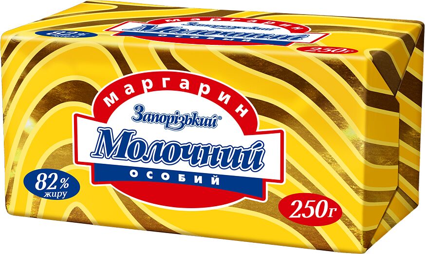 Маргарин "Запорожский" 250г, жирность: 82%