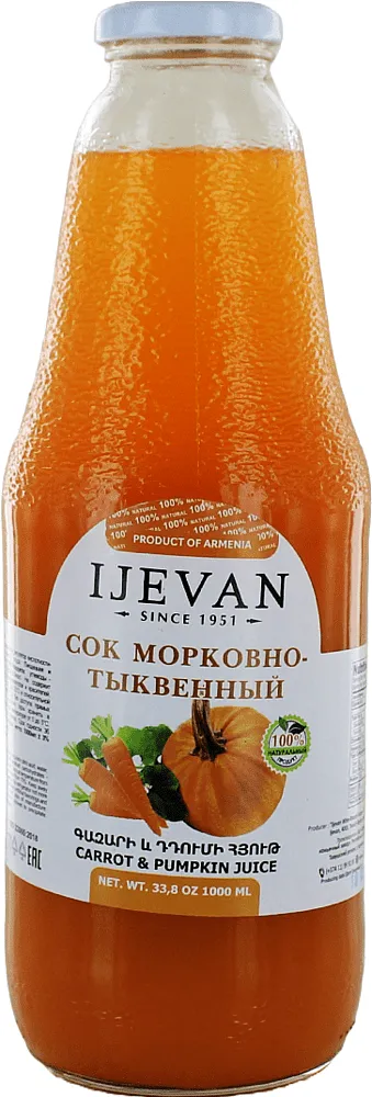 Carrot & pumpkin juice "Ijevan" 1000ml
