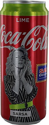 Освежающий газированный напиток "Coca Cola" 330мл Лайм