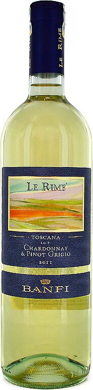 Գինի սպիտակ «Banfi Le Rime Toscana» 0.75լ 