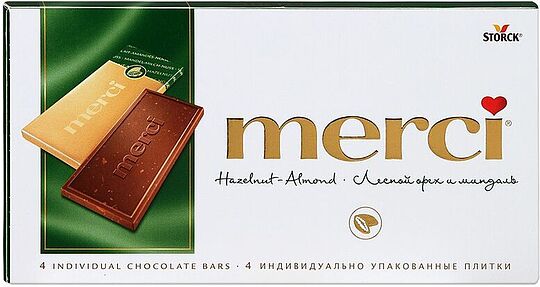 Chocolate bar with hazelnut & almond 