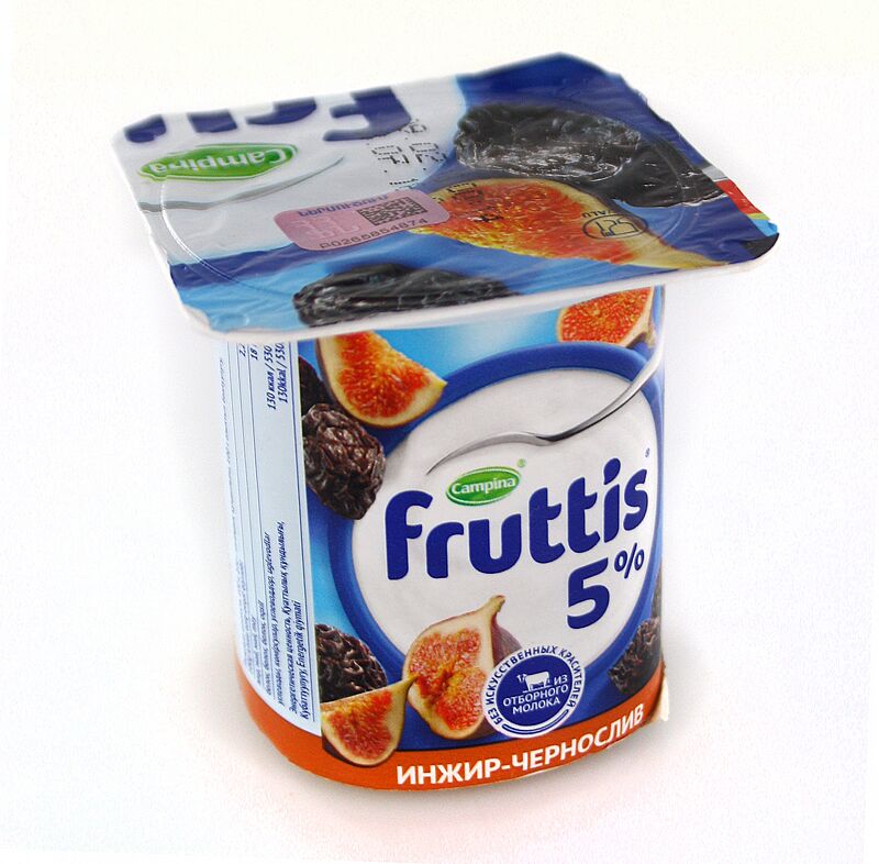 Yogurt product with fig & prune 