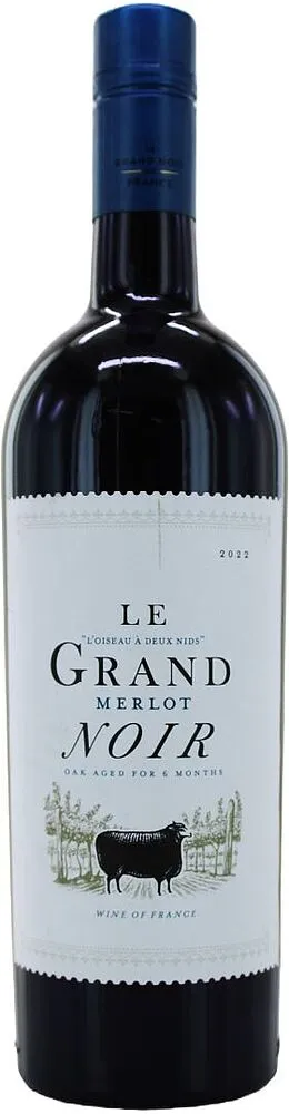 Red wine "Le Grand Noir Merlot" 0.75l
