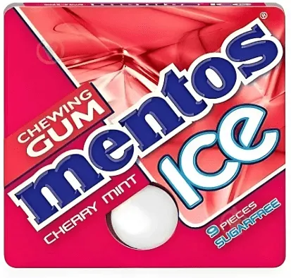 Cherry & mint chewing gum "Mentos" 12.9g 