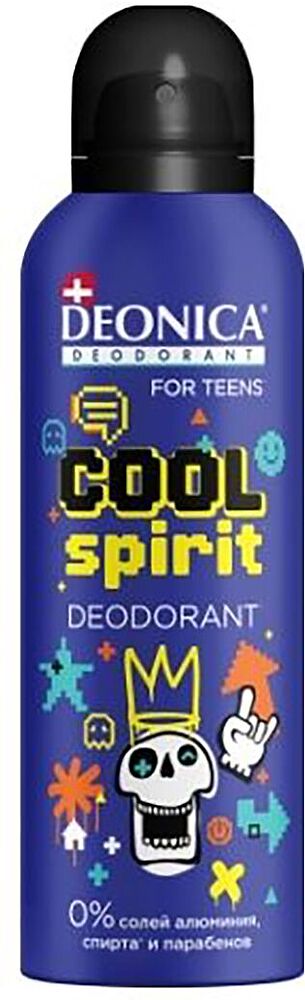 Дезодорант аэрозольный "Deonica Cool Spirit" 125мл
