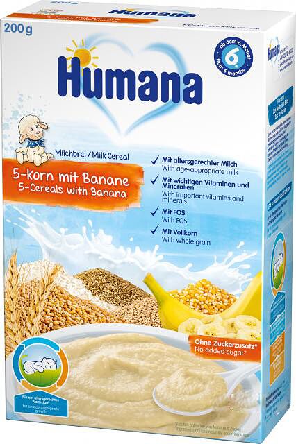 Milk porridge "Humana" 200g