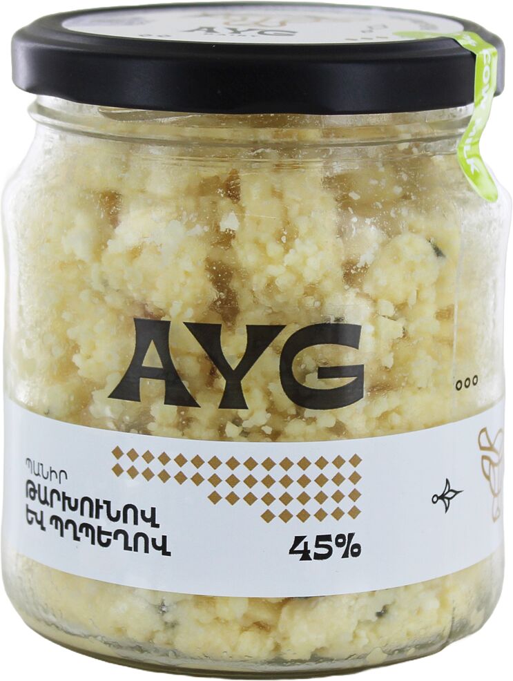 Cheese with tarragon and pepper "Ayg" 300g