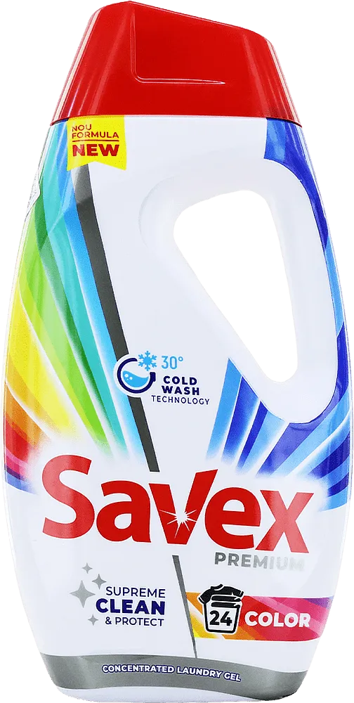 Լվացքի գել գունավոր «Savex Supreme Clean & Protect» 0.960լ 
