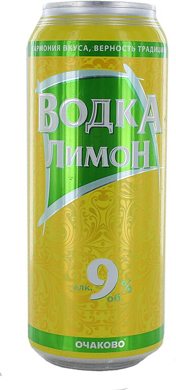 Газированный слабоалкогольный напиток "Очаково" 0.5л Лимон