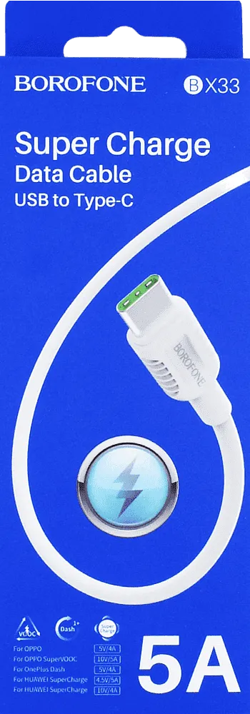 USB cable "Borofone BX-33 5A Type-C"