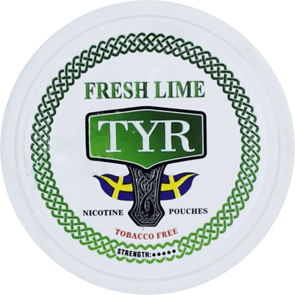 Nicotine lime flavored pouches "TYR" 12g 