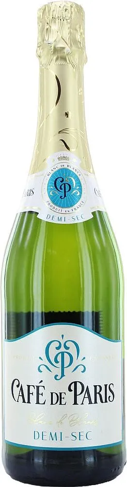 Sparkling wine "Café de Paris Blanc de Blancs" 0.75l    
