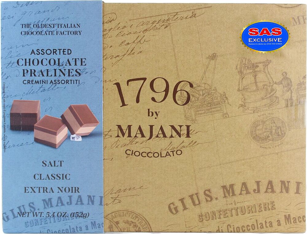 Շոկոլադե կոնֆետների հավաքածու «Majani» 152գ
