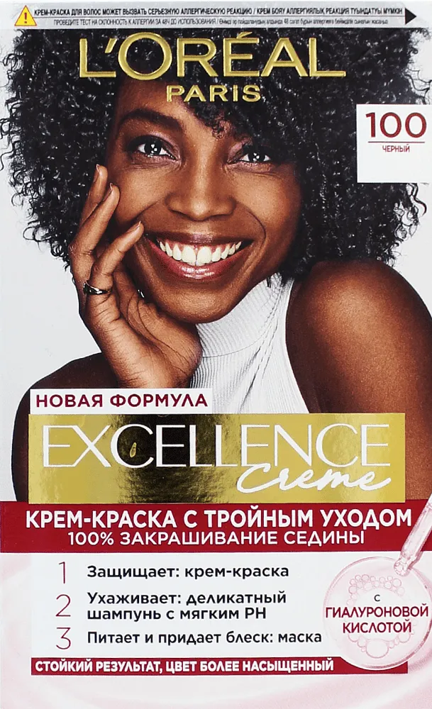 Hair dye "L'Oreal Excellence Creme" №100
