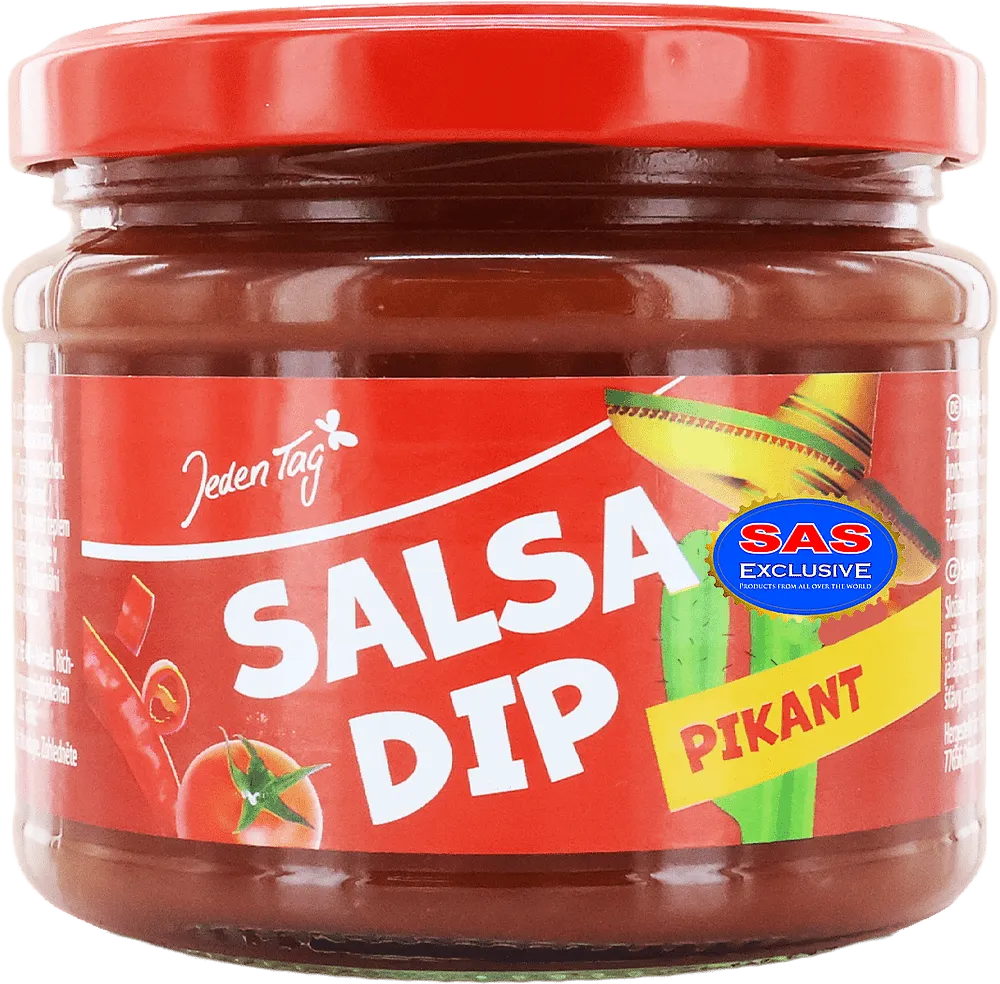 Sauce salsa with tomatoes & peppers "Jeden Tag Salsa Dip Pikant" 310g