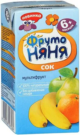 Multifruit juice "Fruto Nyanya" 200ml 