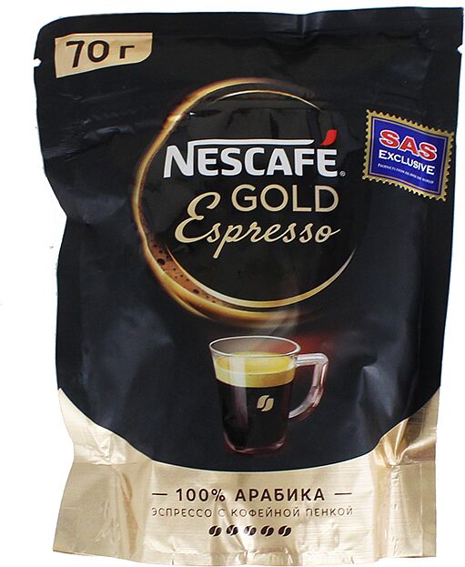 Растворимый кофе "Nescafe Gold Espresso" 70г