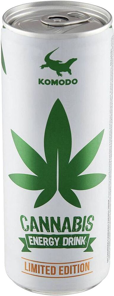 Էներգետիկ գազավորված ըմպելիք «Cannabis» 250մլ