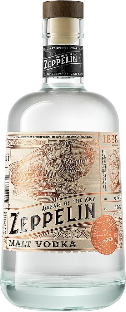 Водка "Zeppelin" 0.5л