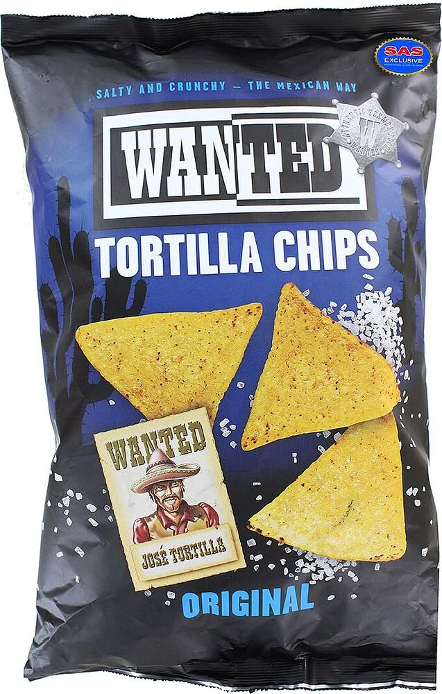 Salty chips "Wanted Tortilla" 450g 