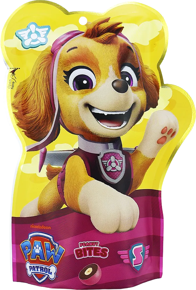 Dragee with peanuts "Grand Candy Paw Patrol Peanut Bites" 50g