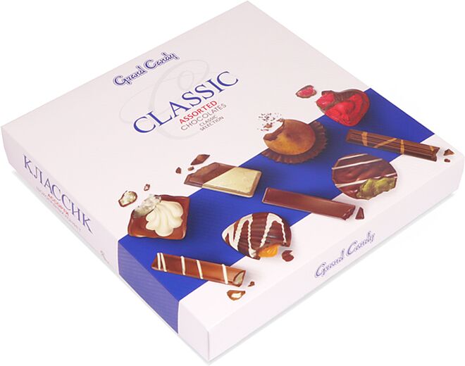 Շոկոլադե կոնֆետների հավաքածու «Գրանդ Քենդի Դասական» 190գ