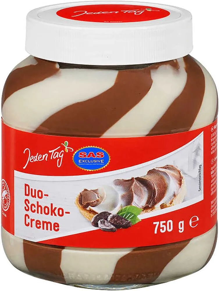 Chocolate -vanilla cream "Jeden Tag" 750g

