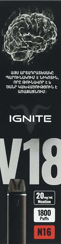 Electric pod "Ignite V18 N16" 1800 puffs
