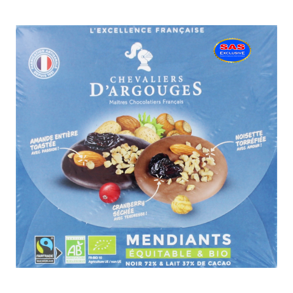 Chocolate candies collection "Chevaliers D'argouges" 135g