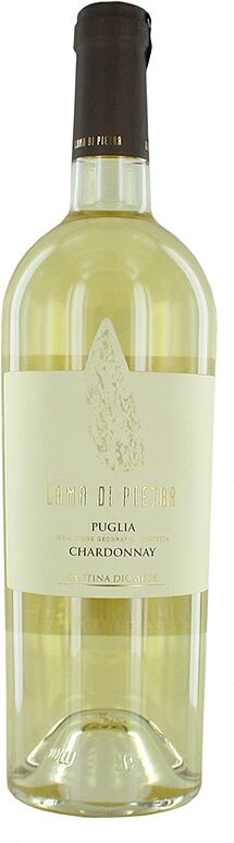White wine "Lama di Pietaa Puglia Chardonnay" 0.75л