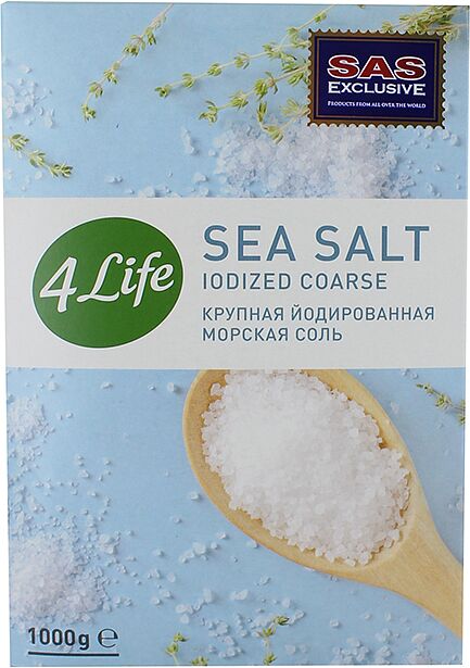 Соль морская "4 life" 1кг