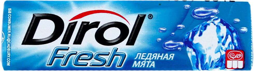 Chewing gum "Dirol" 13.6g Peppermint