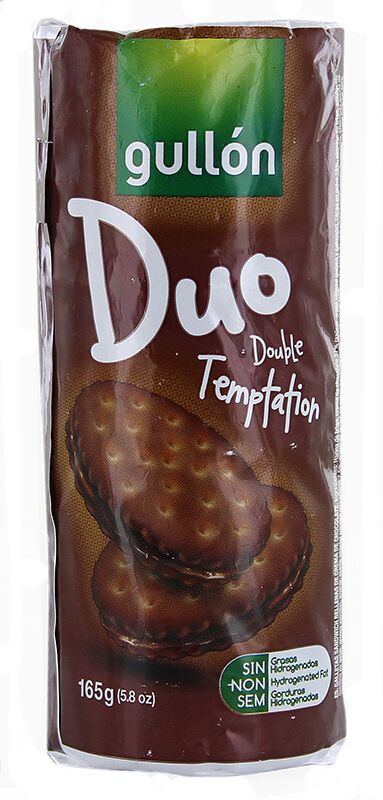 Թխվածքաբլիթ շոկոլադե «Gullon Duo Double Temptation» 165գ