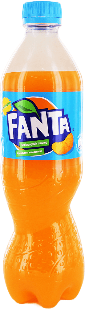 Refreshing carbonated drink "Fanta Food Court" 0.5l Tangerine