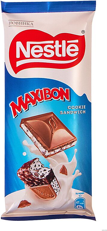 Շոկոլադե սալիկ թխվածքաբլիթով «Nestle Maxibon» 80գ
